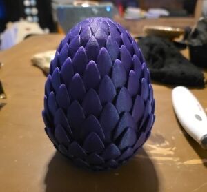 Handcrafted 3D Purple With Sparkles